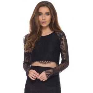 For Love & Lemons Lace crop top